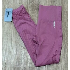 Gymshark NWT Energy High Waisted Legging Dusky Pink Seamless Workout Gym Size M